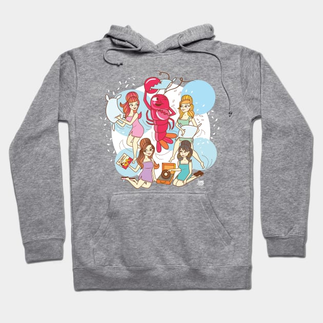 Surf Ladies Hoodie by LADYLOVE